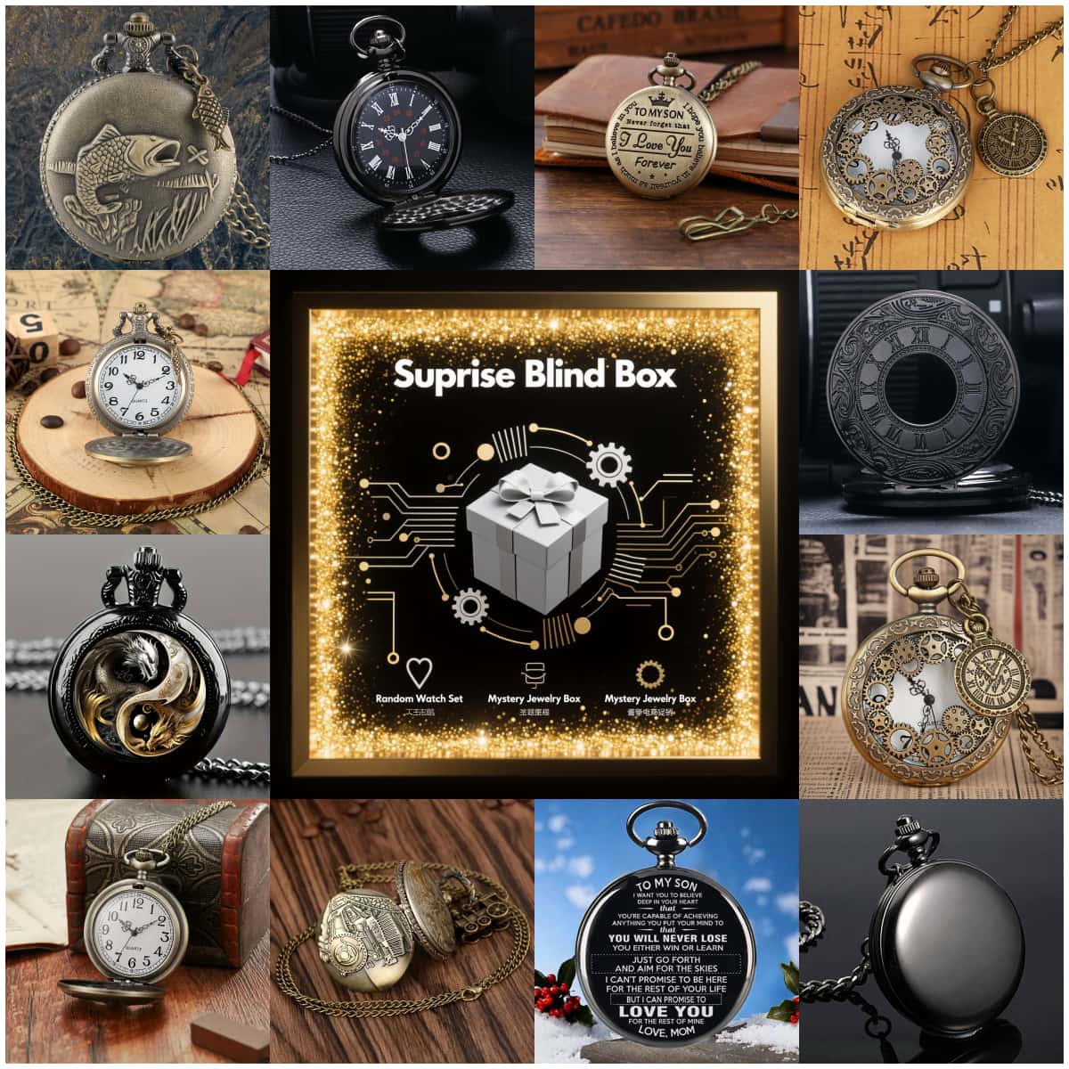 Vintage Fashion For Mens - 1PC Surprise Mystery Watch Blind Box-Fashion