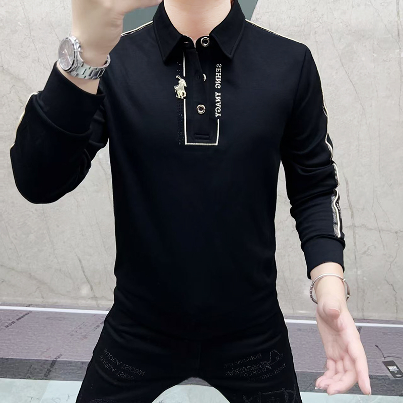 Vintage Fashion Outfits Men - Strass Sweatshirt met lange mouwen Heren