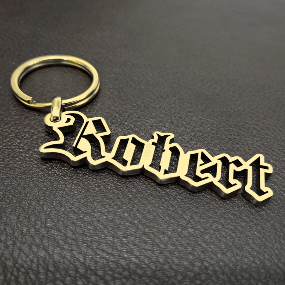 Vintage Fashion Names - Aangepaste oude Engelse sleutelhanger gepersonaliseerde naam