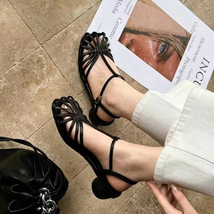 Vintage Style Women Fashion - Franse vintage geweven teensandalen 2026 zomer
