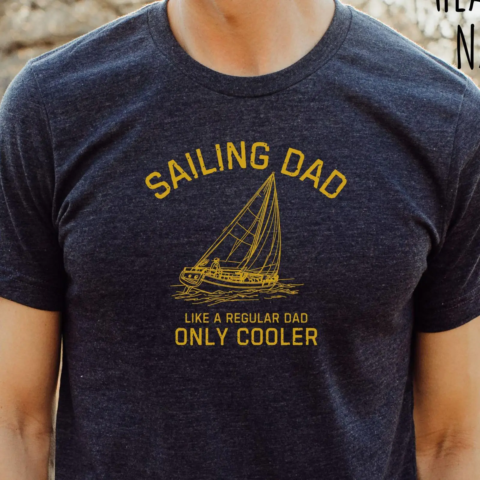 Vintage Yacht Fashion - Zeilen Papa T-shirt Grappige Zeeman Nautische