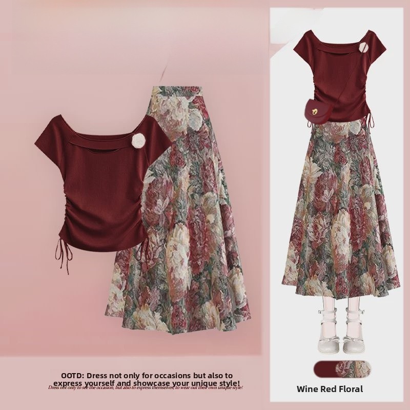 Vintage Fashion Hong Kong - Zomer Hong Kong stijl bloemenprint slim