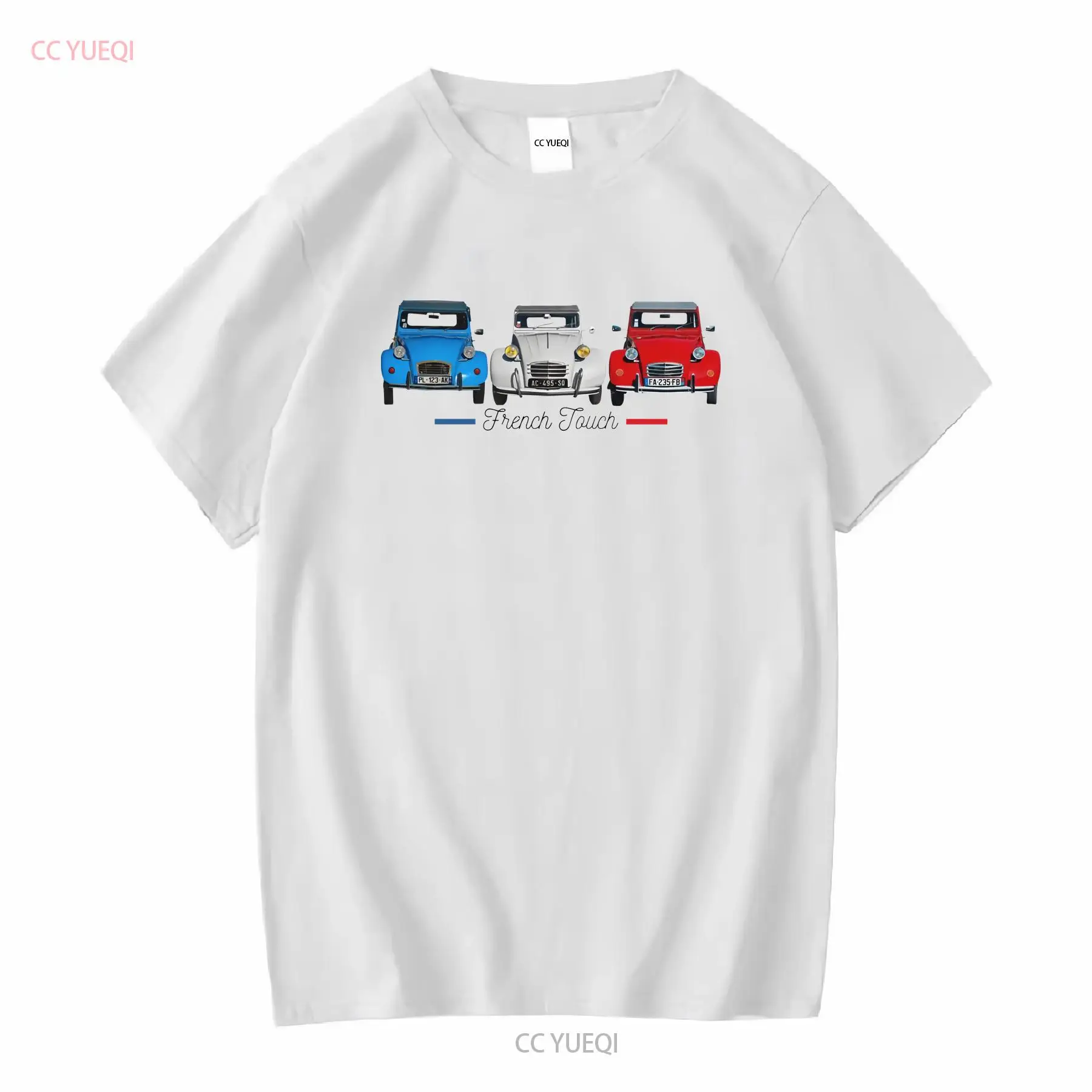 Vintage Flannel Shirt - Twee paarden 2 CV T-shirt katoen