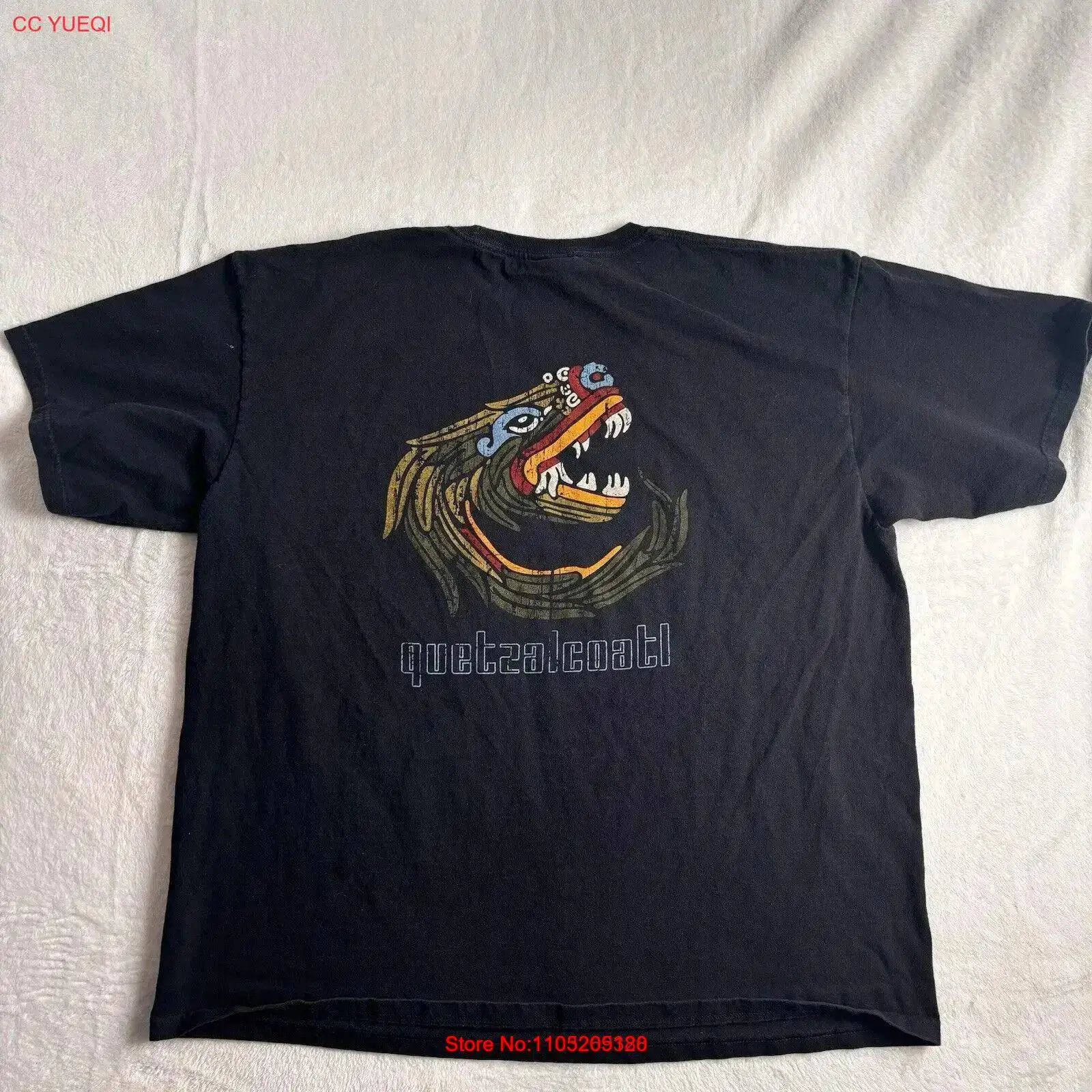 Vintage Yacht Fashion - VTG Yacht Club Quetzalcoatl Mexico Zwart