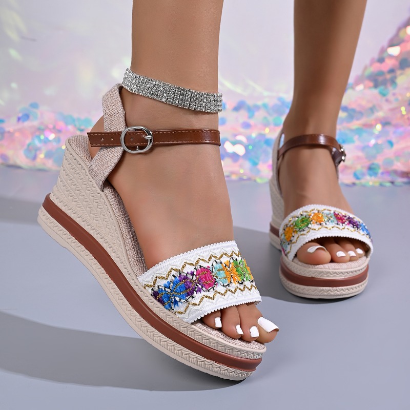 Vintage Style Women Fashion - Zomerse Bohemian stijl gevlochten dames muiltjes