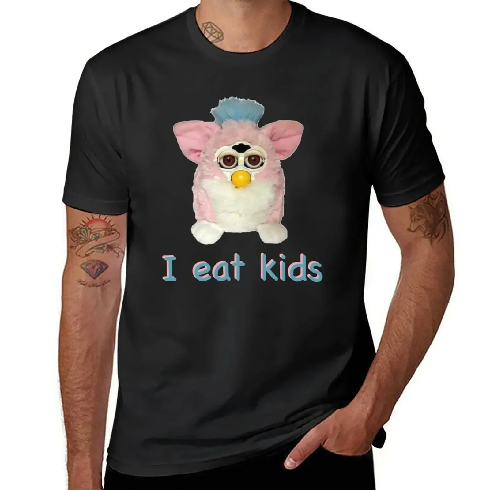 Vintage Fashion Archive - Furby I eat kids T-shirt grafische