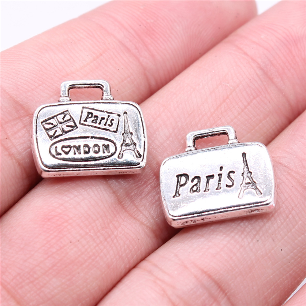 Vintage Fashion In Paris - Wysiwyg 5Pcs 16X14Mm Antieke Zilveren Kleur