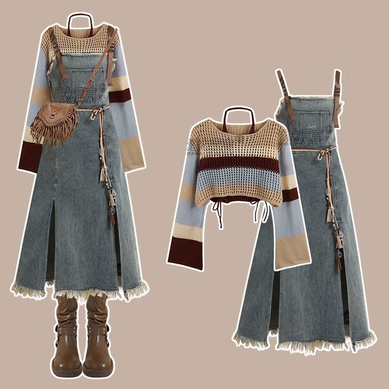 Vintage Flannel Shirt - 2026 Lente Nieuwe Vintage Denim Rok