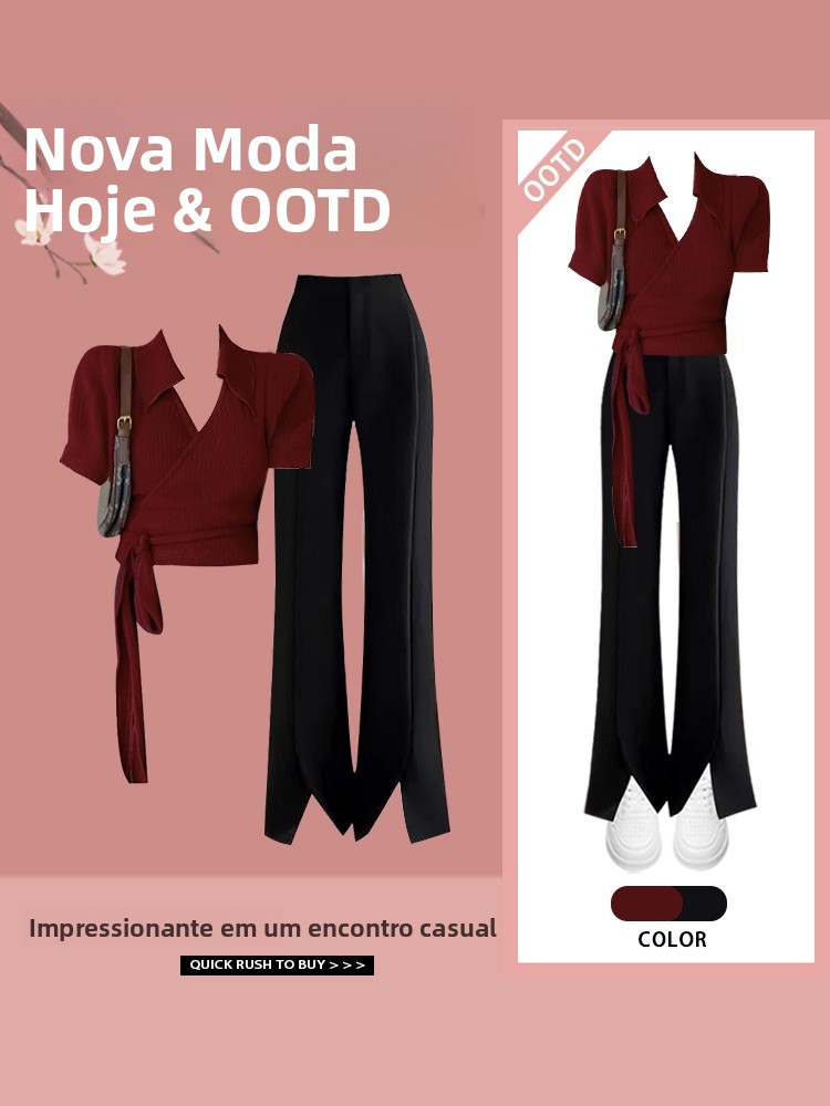 Vintage Fashion Hong Kong - Zomer Vintage Hong Kong Stijl Tweedelig