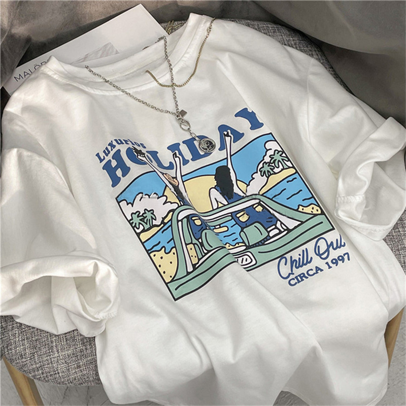 Vintage Fashion Hong Kong - Nieuwe Vintage Amerikaanse Katoenen T-shirt Sve