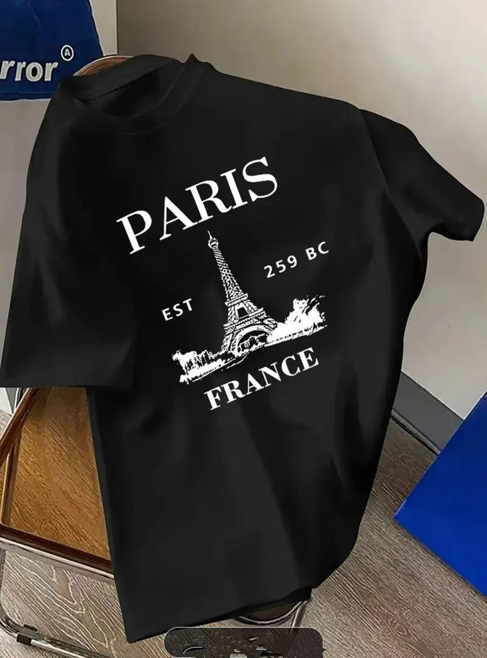 Vintage Fashion In Paris - Trendy vintage nieuwe mode heren-T-shirt met