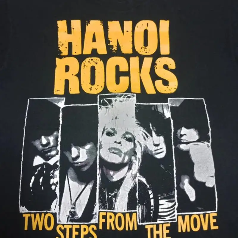 Vintage Flannel Shirt - Vintage zeldzame Hanoi Rocks Band T-shirt