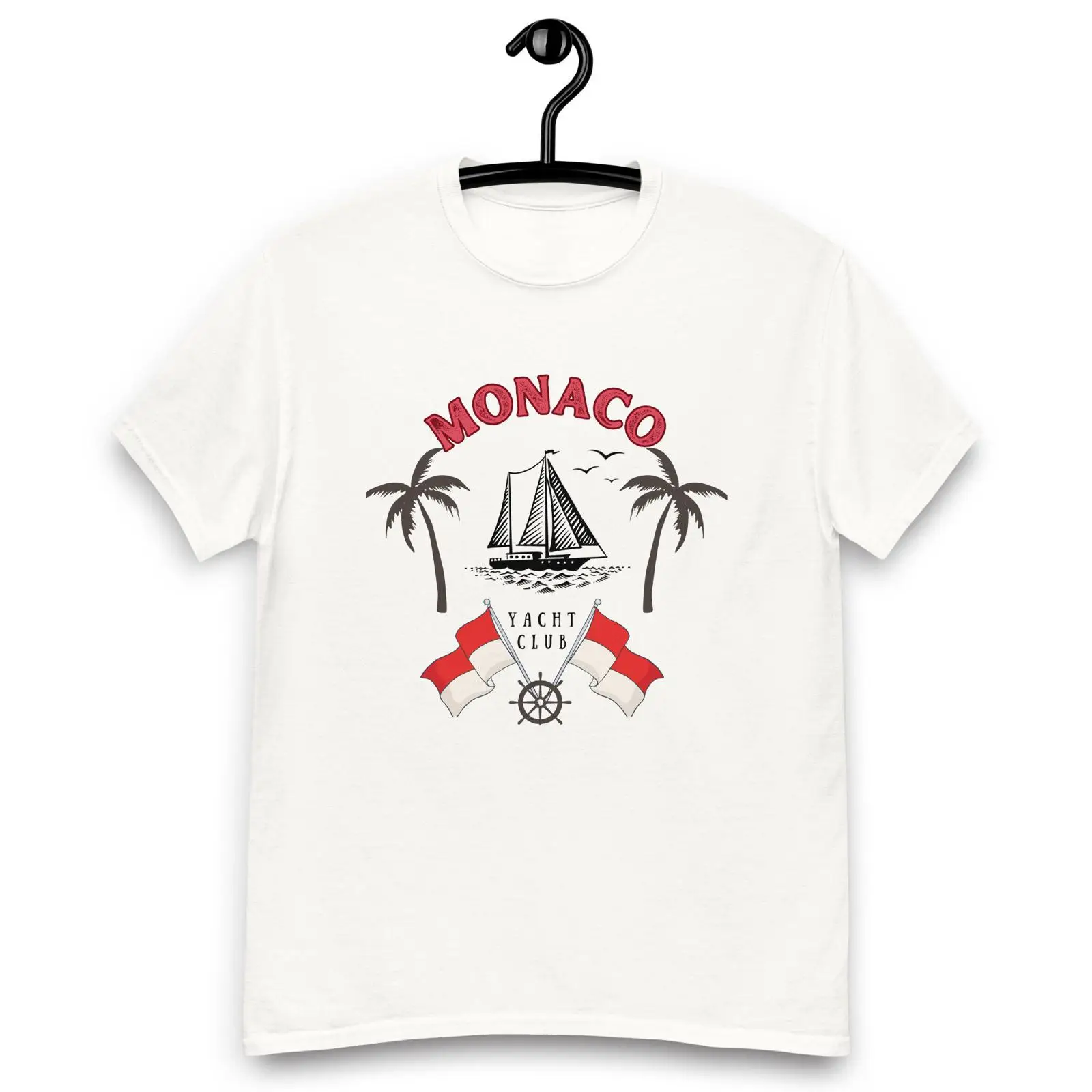 Vintage Yacht Fashion - Monaco Yacht Club T-shirt Vintage stijl