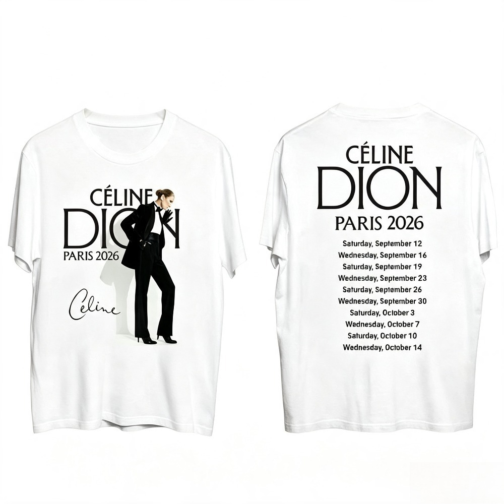 Vintage Fashion In Paris - Celine Dion Paris 2026 Tour T-Shirt