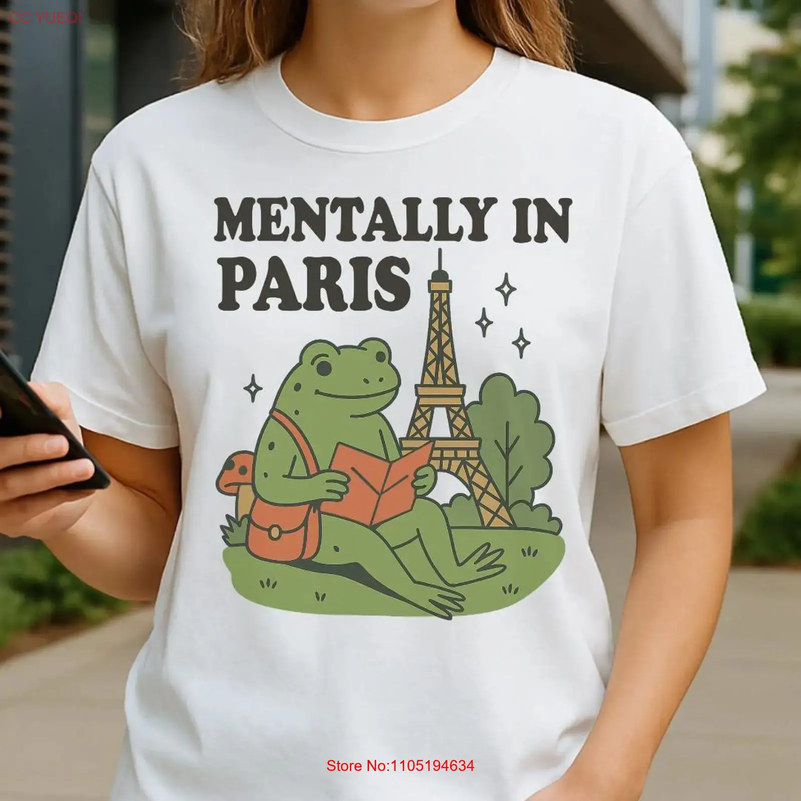 Vintage Fashion In Paris - MENTALLY IN PARIJS T-shirt Minnaar Frankrijk