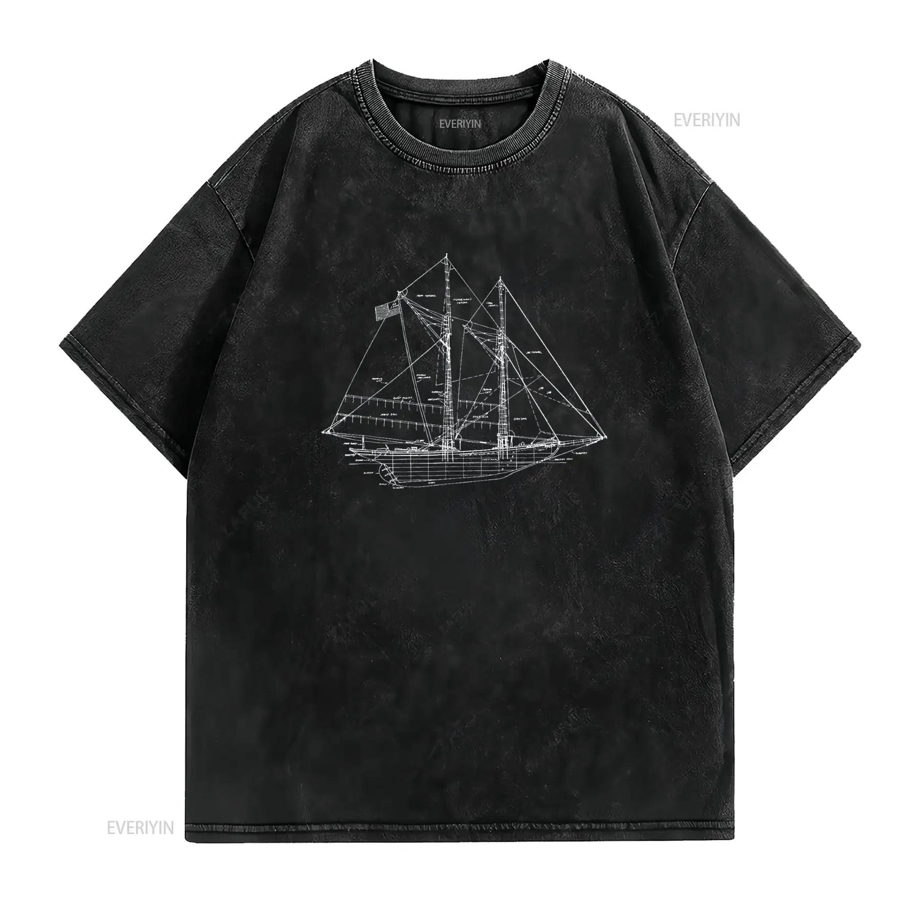 Zeilen Vintage blauwdruk zeilb - Vintage Yacht Fashion recensie en prijs