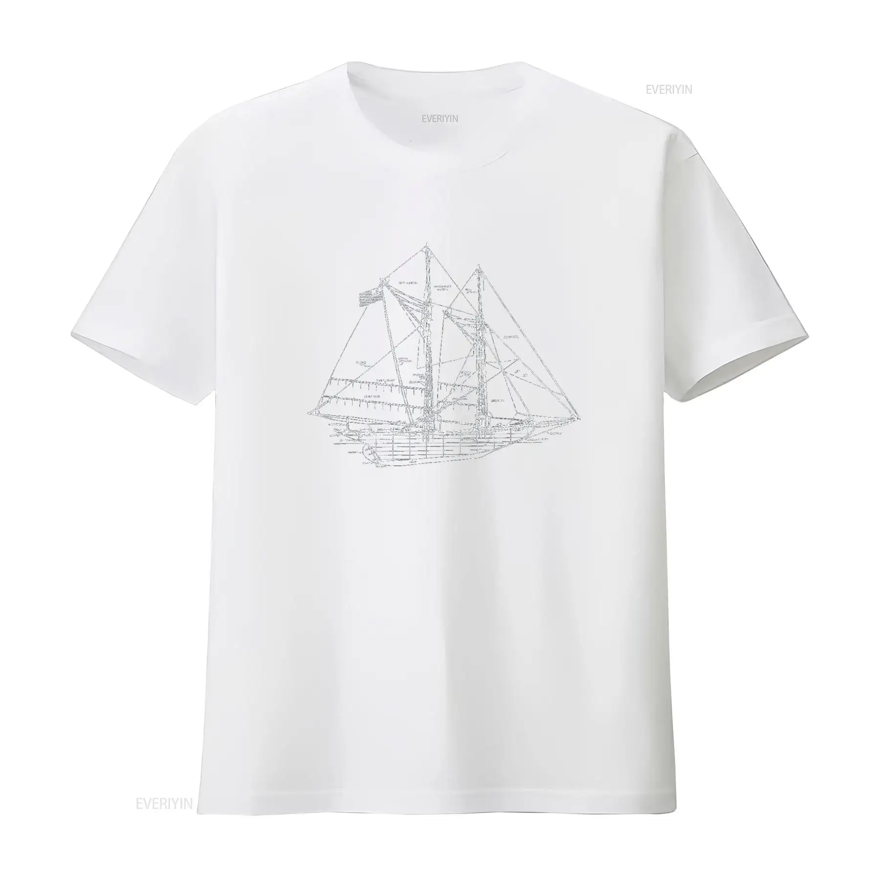 Zeilen Vintage blauwdruk zeilb - Vintage Yacht Fashion recensie en prijs