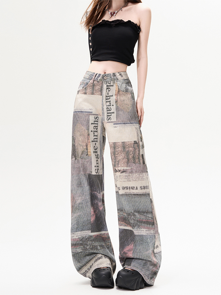 Winter dames denim broek print - Mom Jean High Rise recensie en prijs