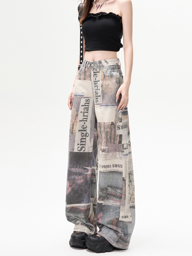 Winter dames denim broek print - Mom Jean High Rise recensie en prijs
