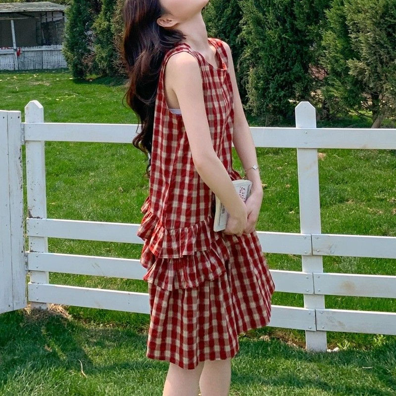 Modieuze ruches patchwork jurk - Vintage Fashion Hong Kong recensie en prijs