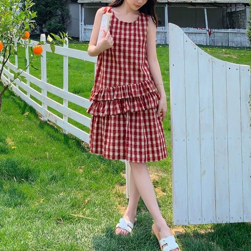Modieuze ruches patchwork jurk - Vintage Fashion Hong Kong recensie en prijs