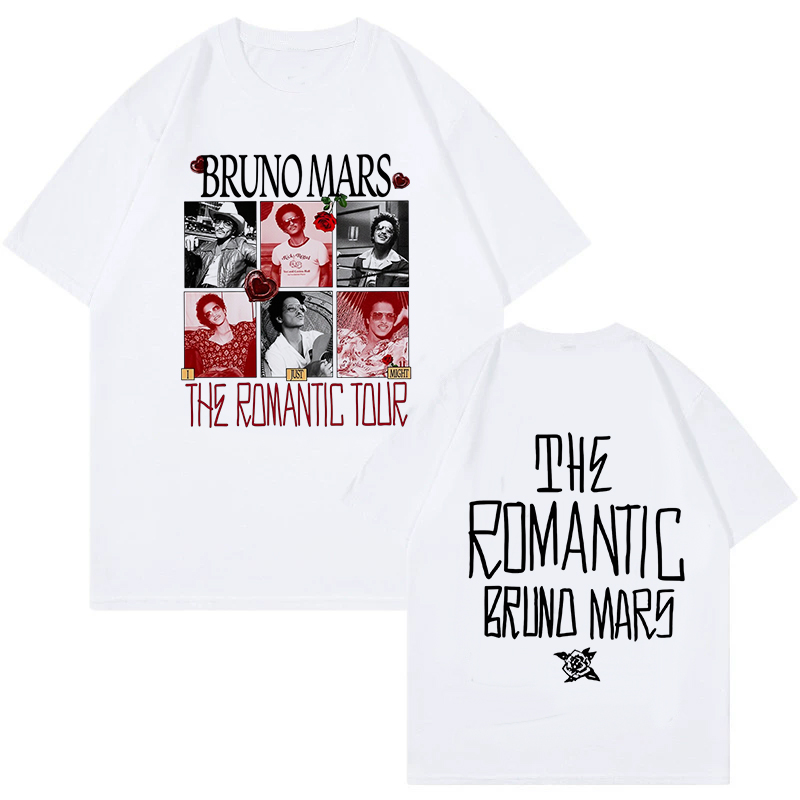 Bruno Mars Print Vintage T-shi - Vintage Fashion Eu recensie en prijs