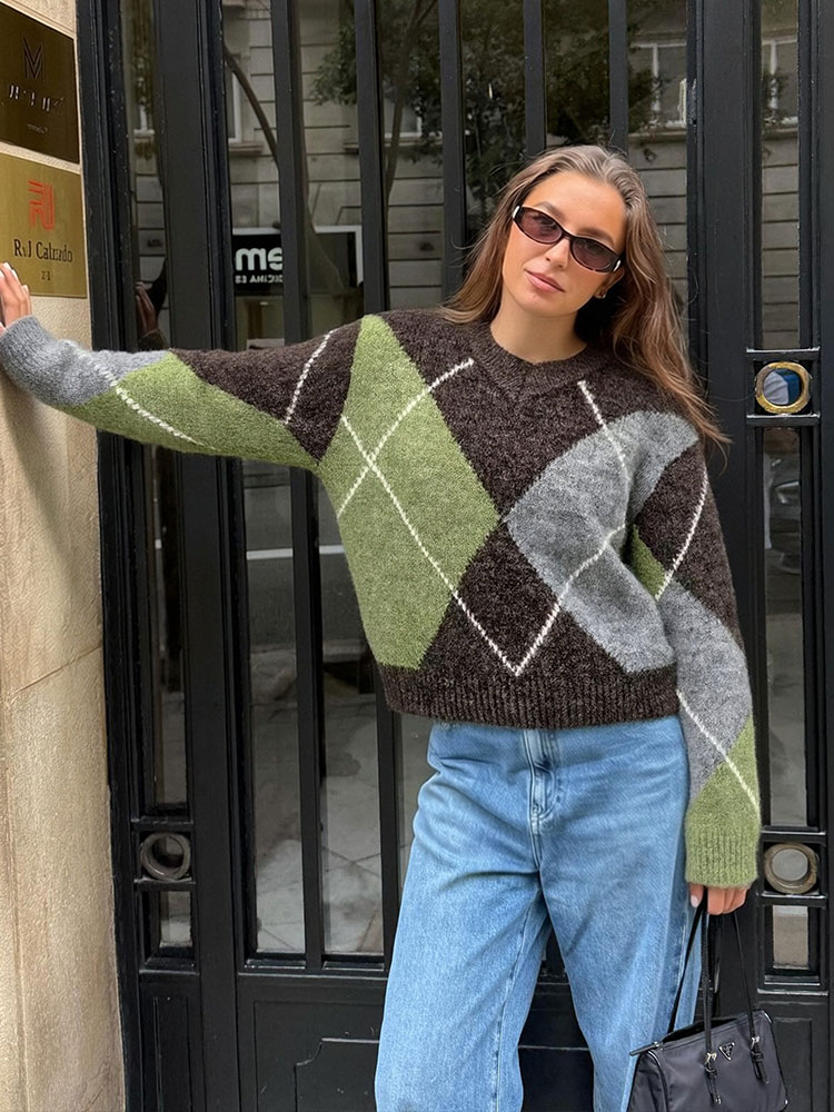 HH Vrouwen Mode Argyle Gebreid - Vintage Fashion Trends 2026 recensie en prijs