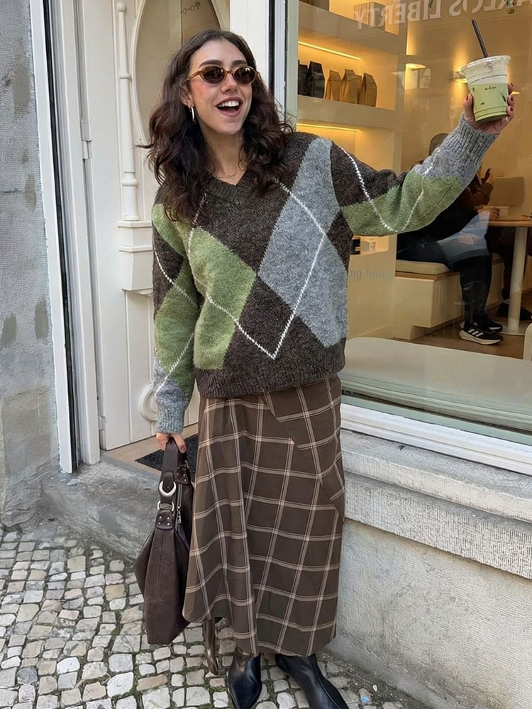 HH Vrouwen Mode Argyle Gebreid - Vintage Fashion Trends 2026 recensie en prijs