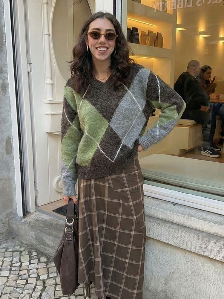 HH Vrouwen Mode Argyle Gebreid - Vintage Fashion Trends 2026 recensie en prijs