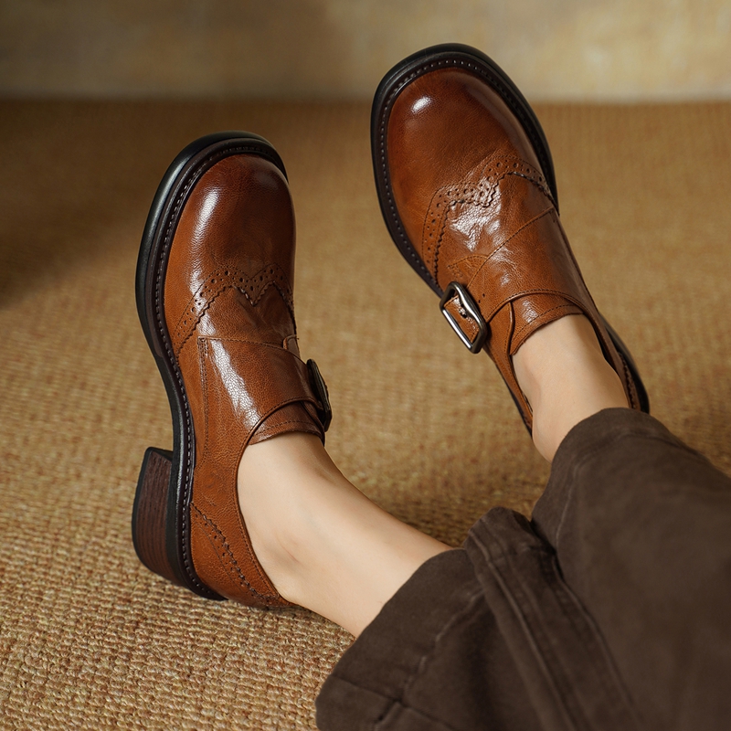 2027 Nieuwe Gesp Brogue Schoen - Vintage Style Women Fashion recensie en prijs