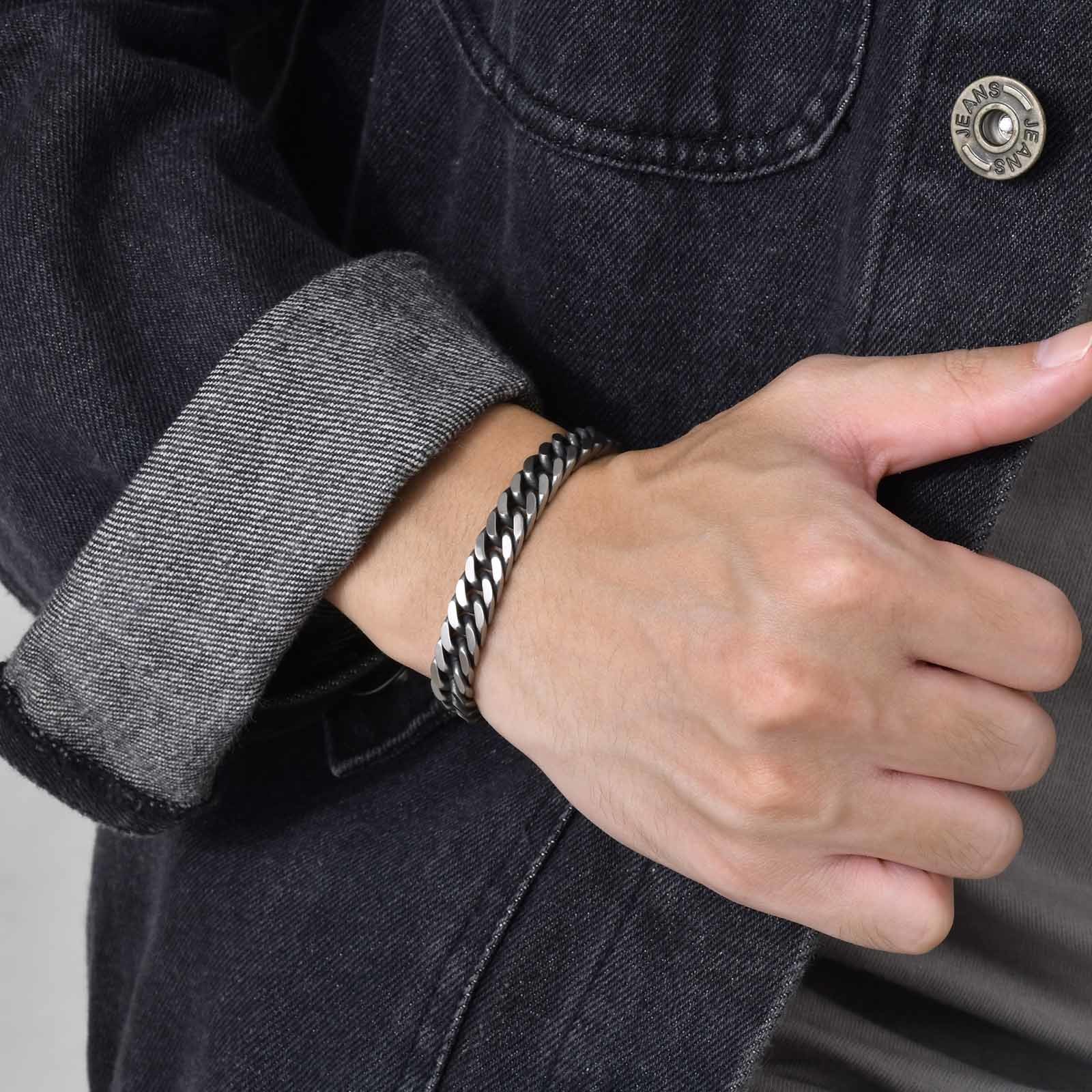 Vnox dikke retro Cubaanse kett - Vintage Fashion Outfits Men recensie en prijs