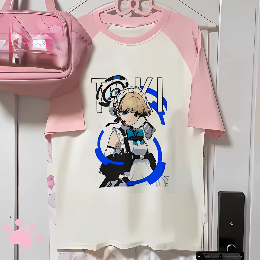 Blauw archief t-shirt shoujo v - Vintage Fashion Archive recensie en prijs