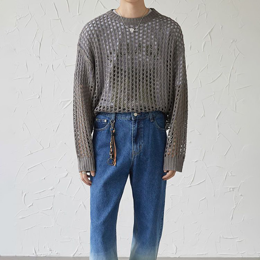 Heren Y2k Hollow Out Outfits D - Vintage Fashion Outfits Men recensie en prijs