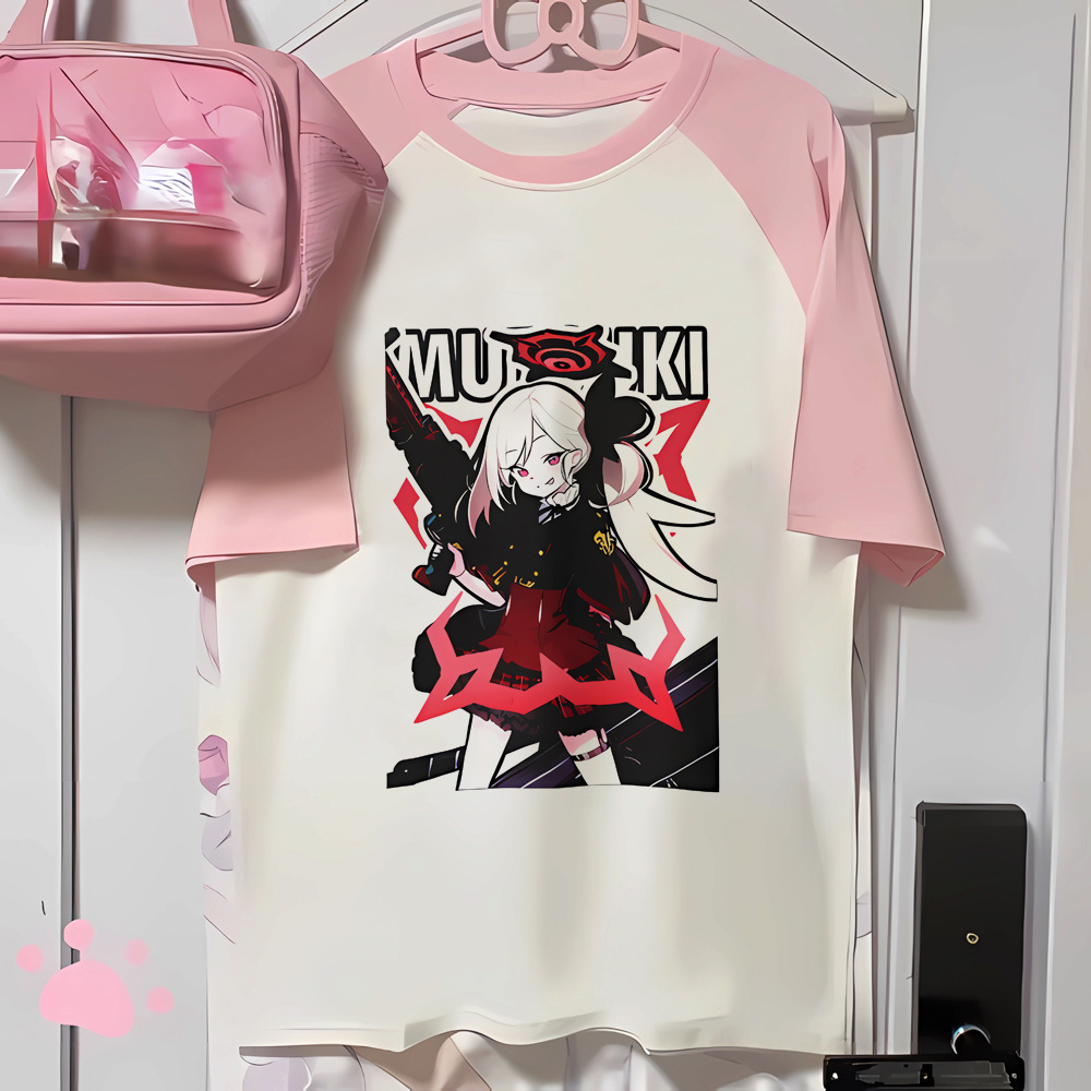 Blue Archive top tees meisje v - Vintage Fashion Archive recensie en prijs