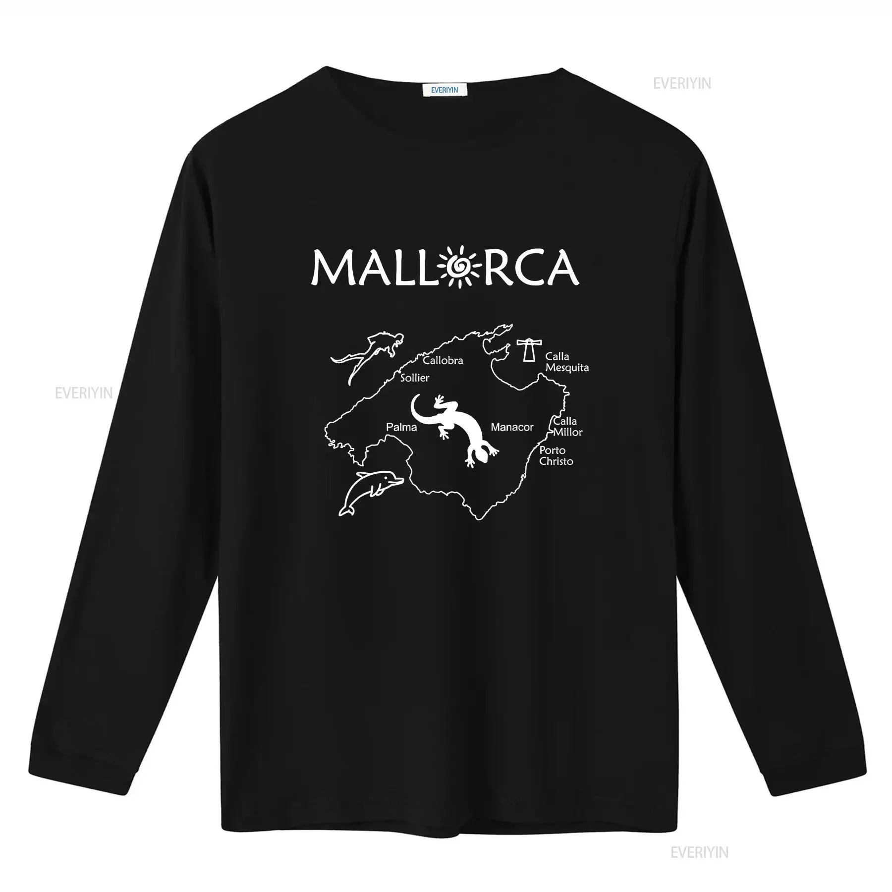 Mallorca Kaart T-shirt Uw reis - Vintage Fashion Guide recensie en prijs