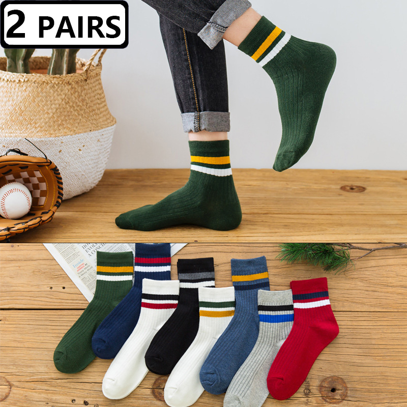 2 paar herensokken gestreept k - Vintage Fashion Eu recensie en prijs